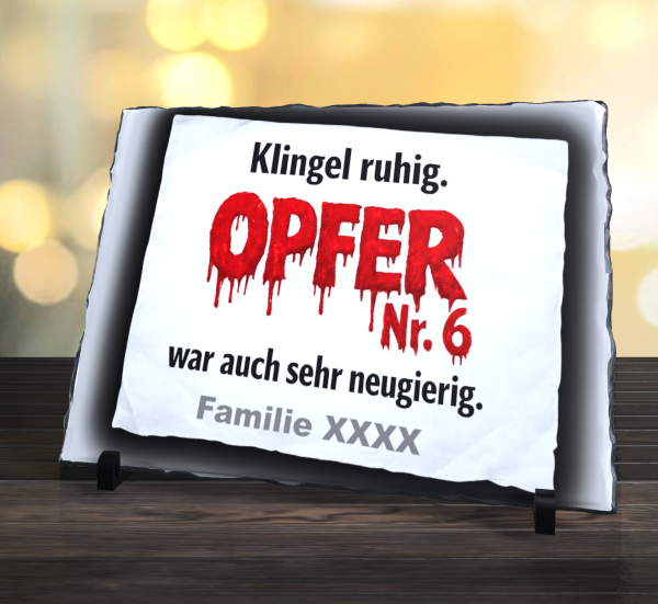 Klingelschild Schiefer